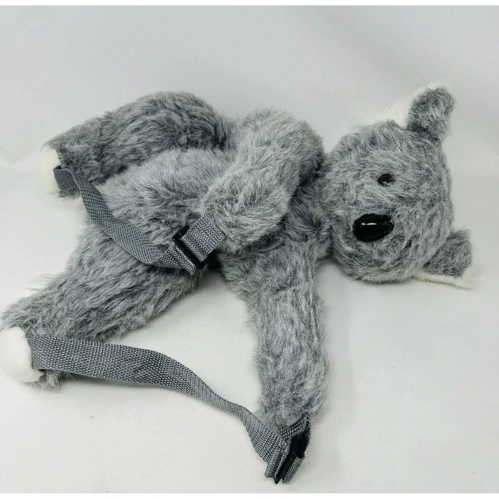 The Reinhart Collection Plush Koala Backpack‎ Animal Book Bag Tag RARE EUC